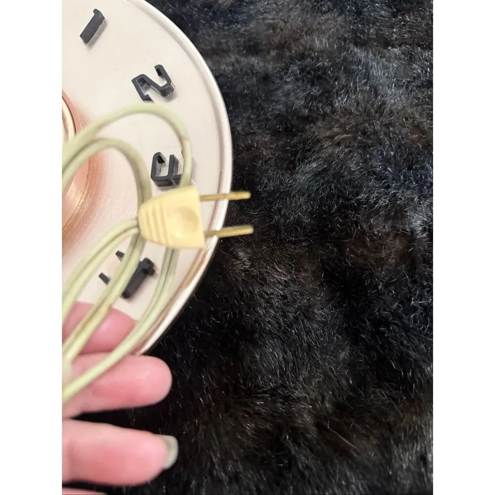 Vintage MCM  1950's Electric Spun Aluminum GE Telecron Wall Clock